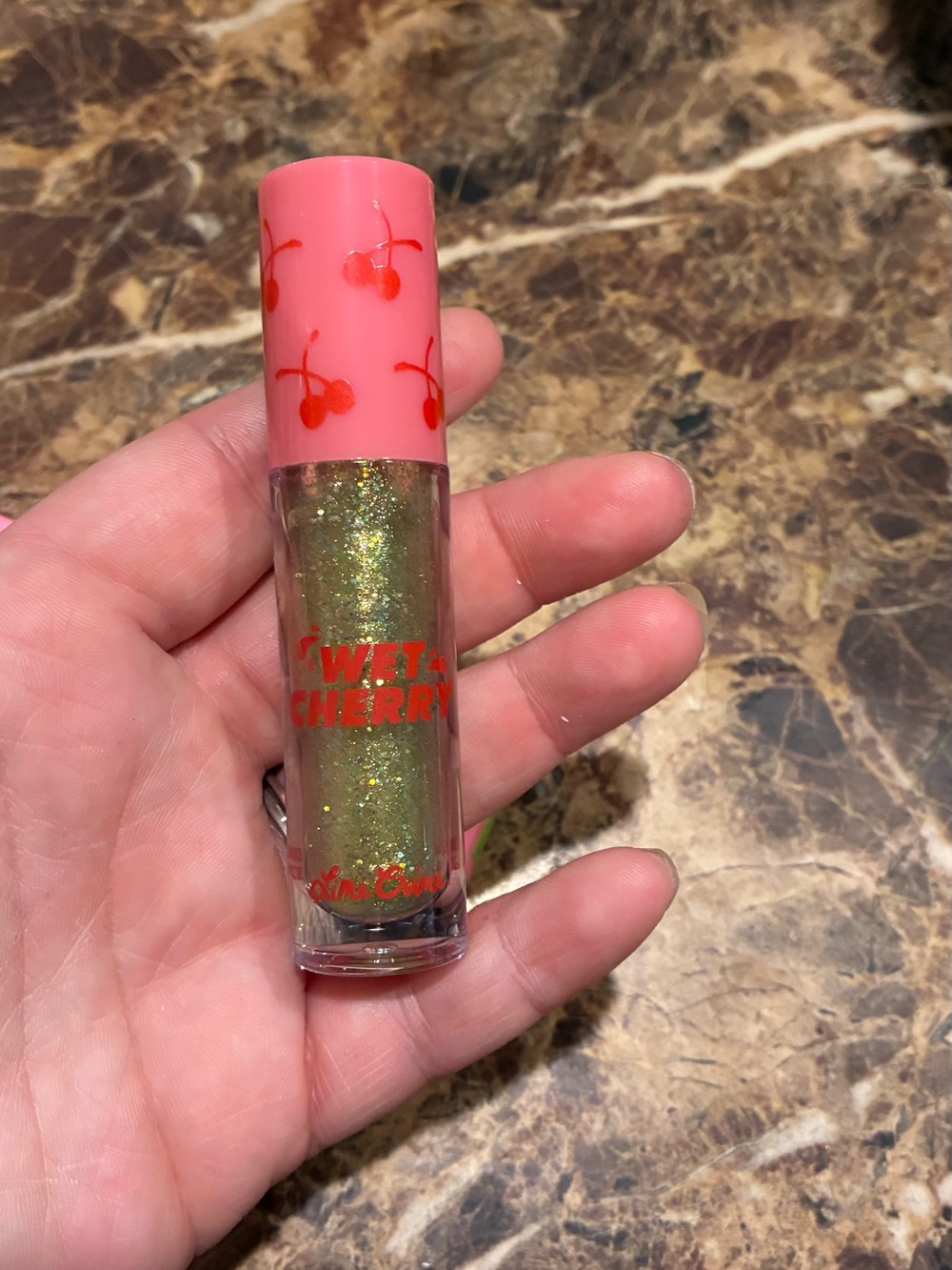 Lime Crime Wet Cherry Shimmer Lip Gloss in Green Slime